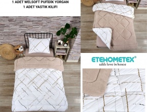 WELSOFT DESENLİ TEK KİŞİLİK YORGAN 