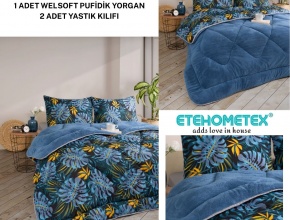 WELSOFT DESENLİ ÇİFT KİŞİLİK YORGAN