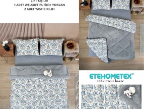 WELSOFT DESENLİ ÇİFT KİŞİLİK YORGAN