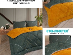 WELSOFT DESENLİ ÇİFT KİŞİLİK YORGAN