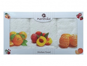 VLK 30x50 BASKILI 3'LÜ EL HAVLUSU