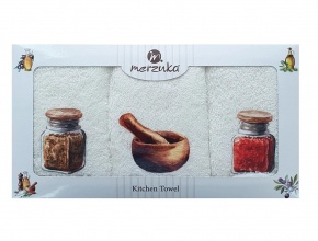 VLK 30x50 BASKILI 3'LÜ EL HAVLUSU