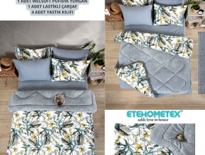 WELSOFT DESENLİ ÇİFT KİŞİLİK UYKU SETİ