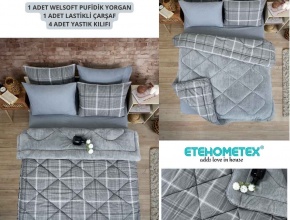 WELSOFT DESENLİ ÇİFT KİŞİLİK UYKU SETİ
