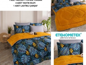 WELSOFT DESENLİ ÇİFT KİŞİLİK UYKU SETİ