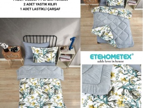 WELSOFT DESENLİ TEK KİŞİLİK UYKU SETİ