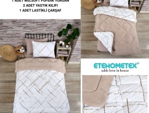 WELSOFT DESENLİ TEK KİŞİLİK UYKU SETİ